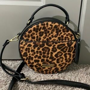 Cheetah print detachable Cross body